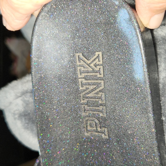 PINK Victoria’s Secret Logo Glitter Slides - Picture 3 of 9